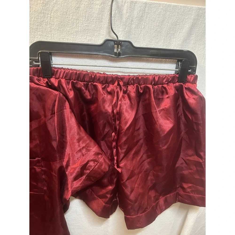 Star Dust Women's Lingerie Burgundy Sleep Set Size L